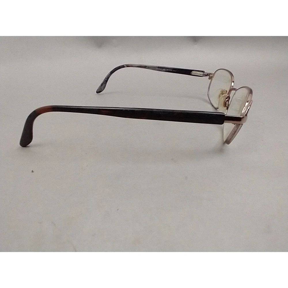 Elle Eyeglasses Frame EL13344 BR Women's Brown Metal‎ Oval Full Rim 51-16-135